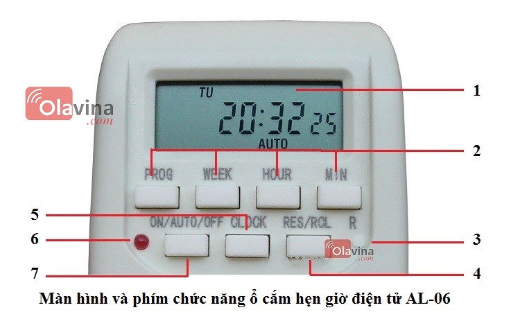 Ổ cắm hẹn giờ điện tử AL-06