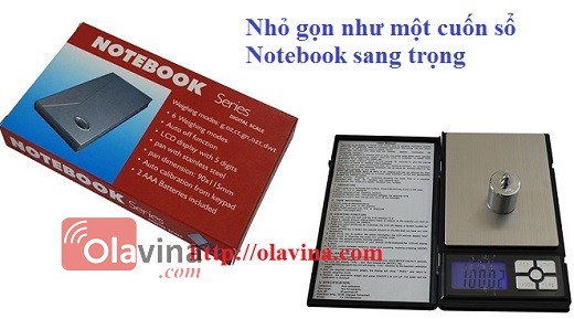 Cân tiểu ly bỏ túi NoteBook 2000g/0.1g