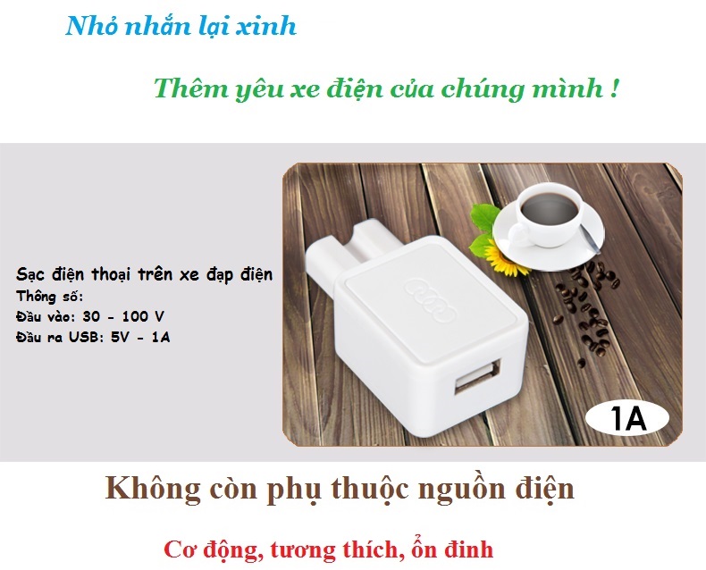 Sạc điện thoại trên xe đạp điện V1 - OLA SHOP