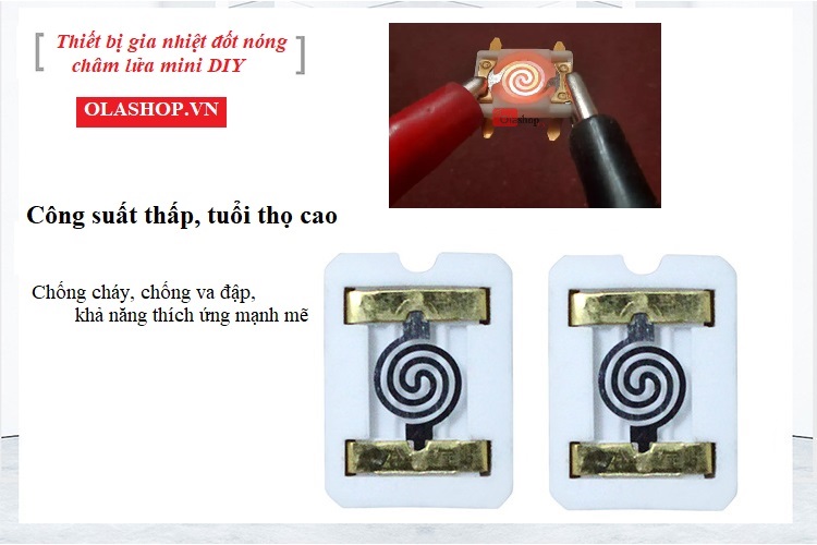 Thiết bị gia nhiệt đốt nóng châm lửa mini DIY