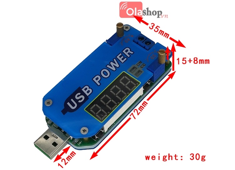 USB chỉnh áp đa năng 15w