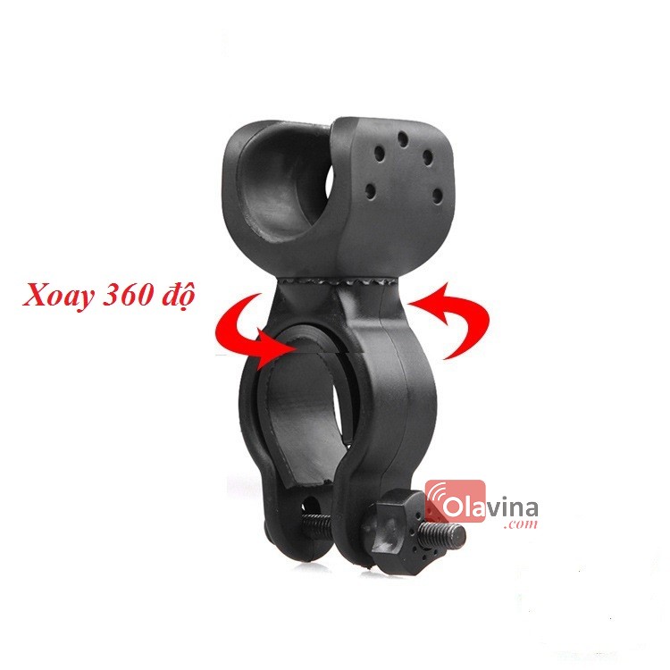 Kẹp đèn pin xe đạp 360 độ