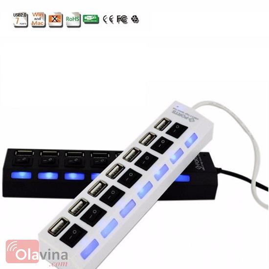 USB hub 7 port có công tắc