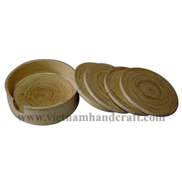 handmade spun bamboo place mats and table mats and coaster sets products