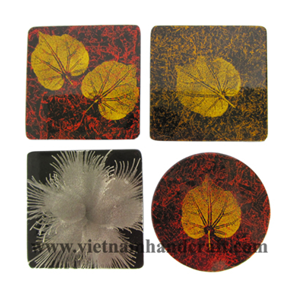 Handmade lacquered wooden coasters Handmade lacquered wooden coasters