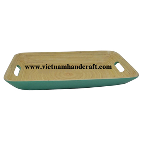Handmade bamboo food tray with handles Handmade bamboo food tray with handles