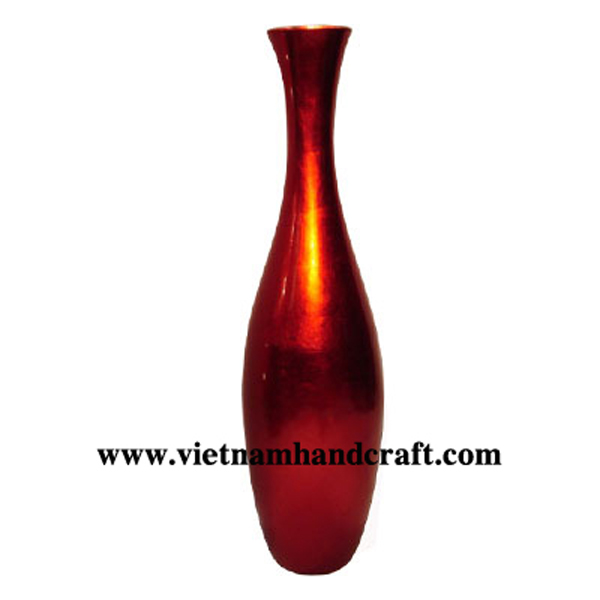 Red silver lacquerware vase Red silver lacquerware vase