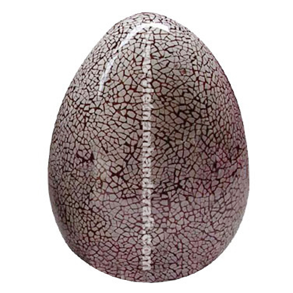 Lacquered wood decoration egg with eggshell inlay Lacquered wood decoration egg with eggshell inlay