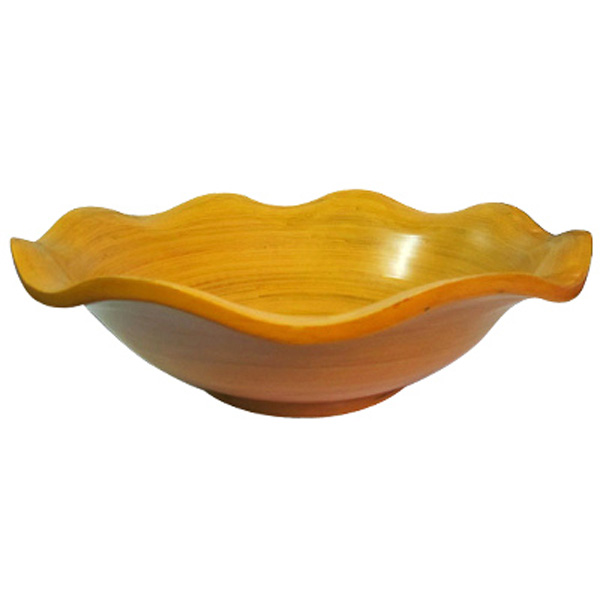Lotus leaf-shaped bamboo fruit bowl Lotus leaf-shaped bamboo fruit bowl