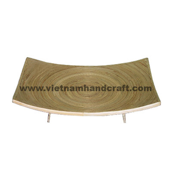 Natural coiled bamboo sushi plate Natural coiled bamboo sushi plate