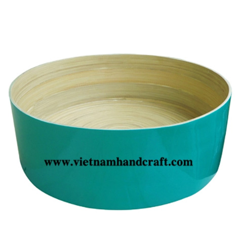 Handcrafted lacquered bamboo cereal box Handcrafted lacquered bamboo cereal box