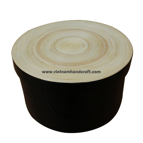 Handmade bamboo box hand finished in black & natural Handmade bamboo box hand finished in black & natural