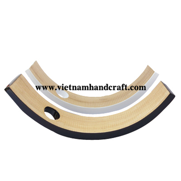 Set of 2 bamboo wine holders Set of 2 bamboo wine holders
