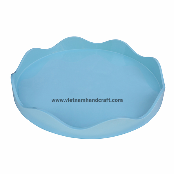 Handcrafted lacquered wood serving tray Handcrafted lacquered wood serving tray