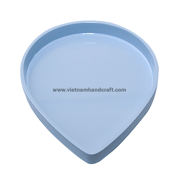 Handmade heart-shaped lacquer snack tray Handmade heart-shaped lacquer snack tray