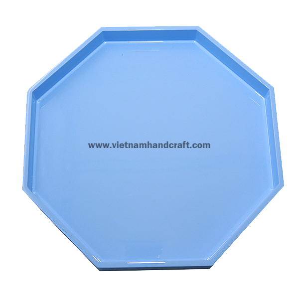 Handmade lacquered octagonal food tray Handmade lacquered octagonal food tray