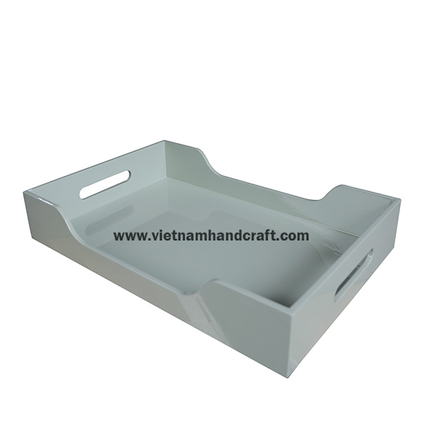 Handmade lacquered wooden drink tray Handmade lacquered wooden drink tray