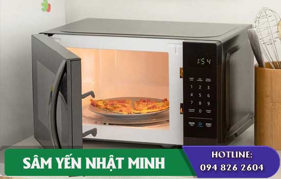 Chưng yến bằng lò vi sóng có ăn được không?