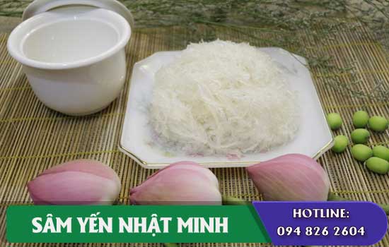 tiến hành chưng yến hạt sen