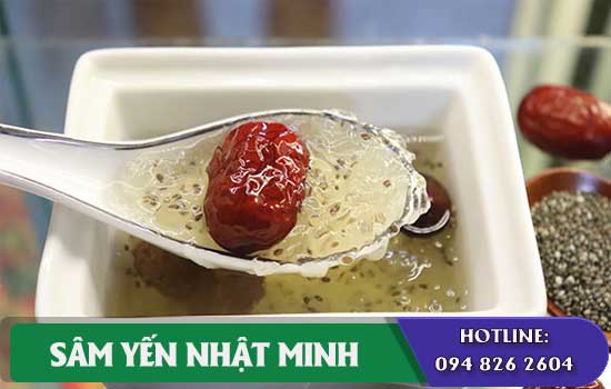 làm chưng yến táo đỏ hạt chia thế nào