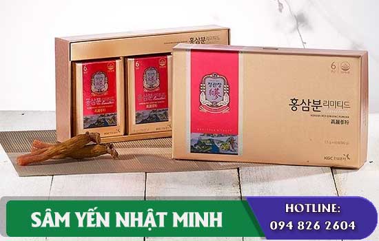 Bột Hồng Sâm Powder Limited 60 gói KGC 