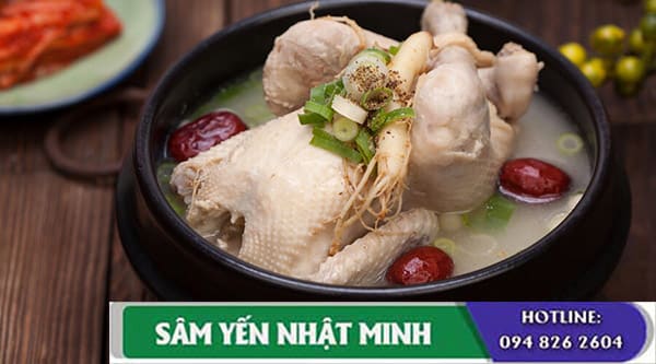 Canh hầm gà nhân sâm