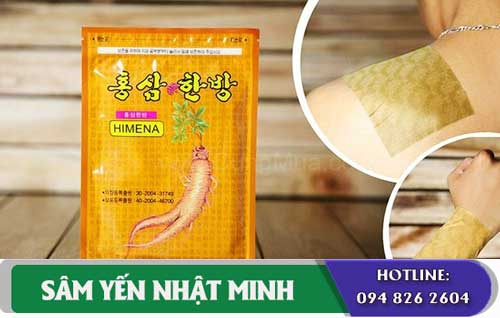 cao dán Hồng sâm Himena giảm đau nhức