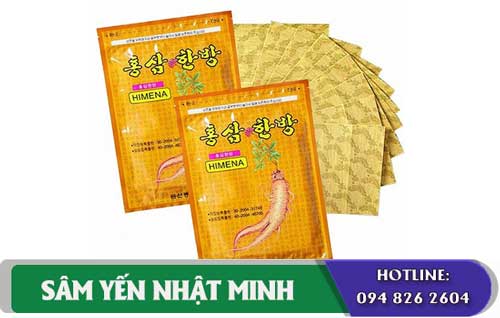 cao dán Hồng sâm Himena giảm đau