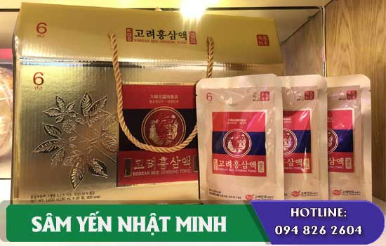 Nước hồng sâm Gold KGS hộp 20 gói x 80ml chống lão hóa