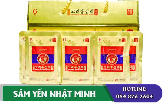 Cách dùng Nước hồng sâm Gold KGS hộp 20 gói hiệu quả