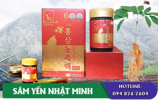 Cao hồng sâm Royal 240g dùng đúng cách