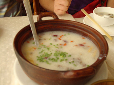Cháo chim bồ câu nhung hươu
