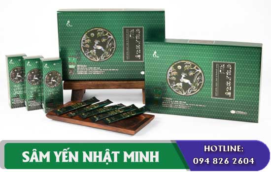 Nước Chiết Xuất Hắc Sâm Nhung Hươu KGS hộp xanh