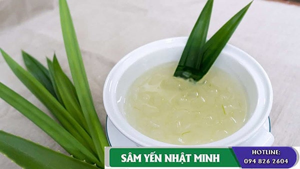 công thức nấu yến sào lá dứa