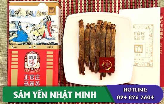 Hồng sâm chính phủ 6 năm tuổi 20PCS ngừa bệnh tim mạch