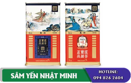 Hồng sâm chính phủ KGC củ khô 75g