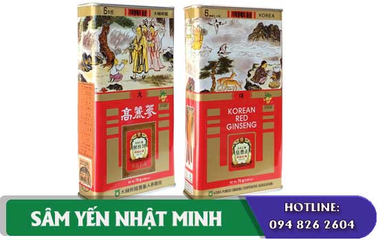 Hồng sâm củ khô Punggi 75g cai thien tieu duong