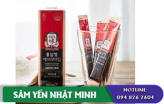 Nước hồng sâm Everytime Hậu Duệ Mặt Trời KGC hộp 30 gói chính hãng