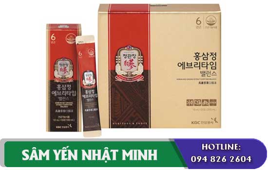 Nước uống hồng sâm KGC Hậu Duệ Mặt Trời chính hãng cao cấp