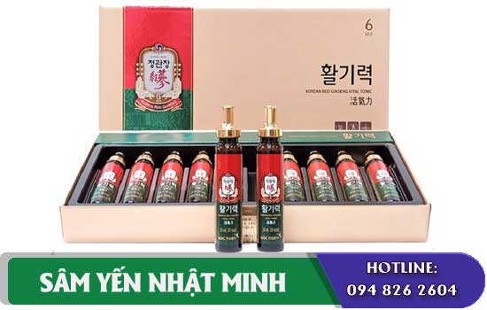 nước uống hồng sâm chính phủ KGC 10 ống có tốt không?