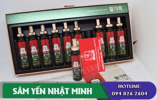 nước uống hồng sâm chính phủ KGC 10 ống hàn quốc dùng thế nào