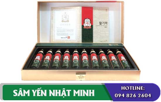 nước uống hồng sâm chính phủ KGC 10 ống nâng cao sức khỏe