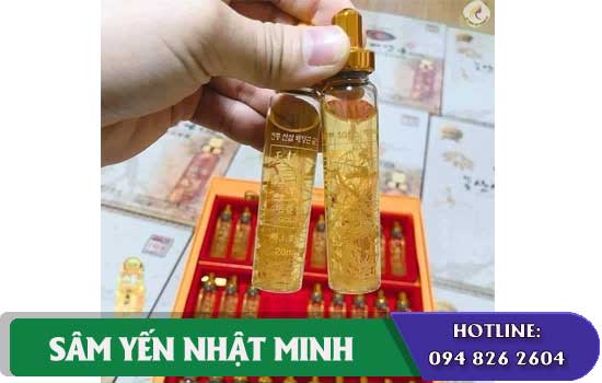 cách dùng Nước uống sâm núi Hộp 30 ống hiệu quả