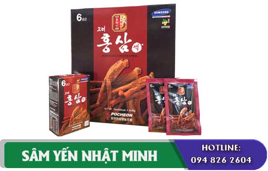 nước uống hồng sâm pecheon nâng cao sức khỏe