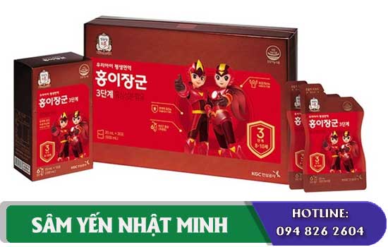 Nước Hồng Sâm Trẻ Em KGC Kid Tonic Step 3 