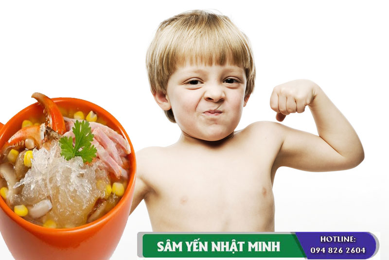 Súp cua tổ yến dành cho trẻ còi xương