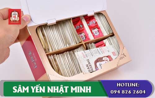 uống trà hồng sâm KGC đúng cách