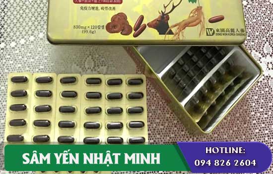 Viên sâm nhung linh chi Dongwon 120 viên hàn Quốc