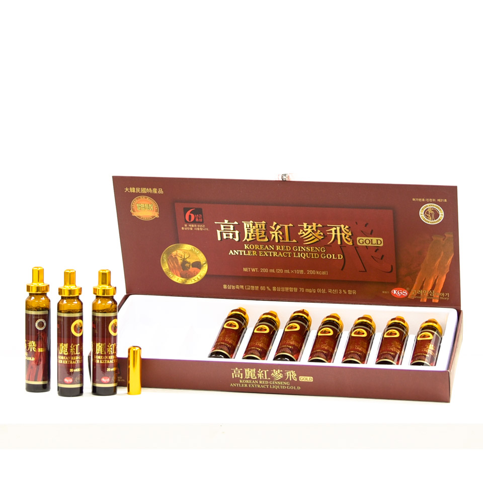Chiết xuất Hồng sâm Nhung hươu Linh chi KGS Hàn Quốc 200ml