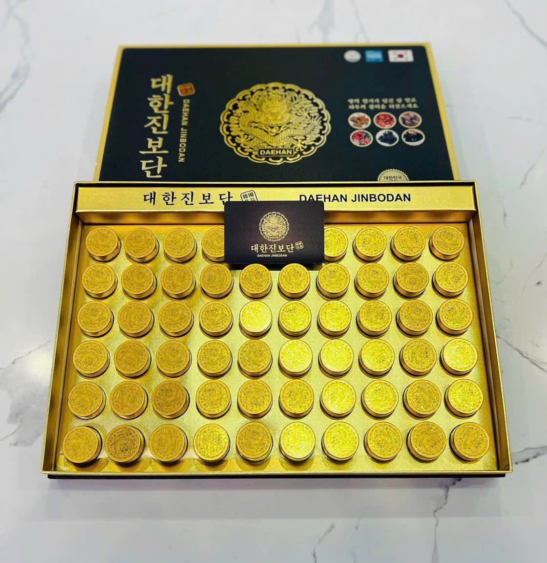 An cung chính phủ rồng vàng Daehan Jinbodan - 60 viên